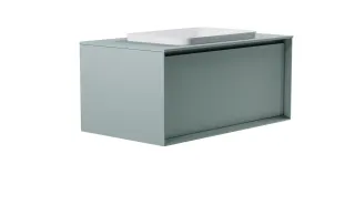 Тумба с раковиной Astra-Form Фрейм 4631177715365 100 см зелёный матовый