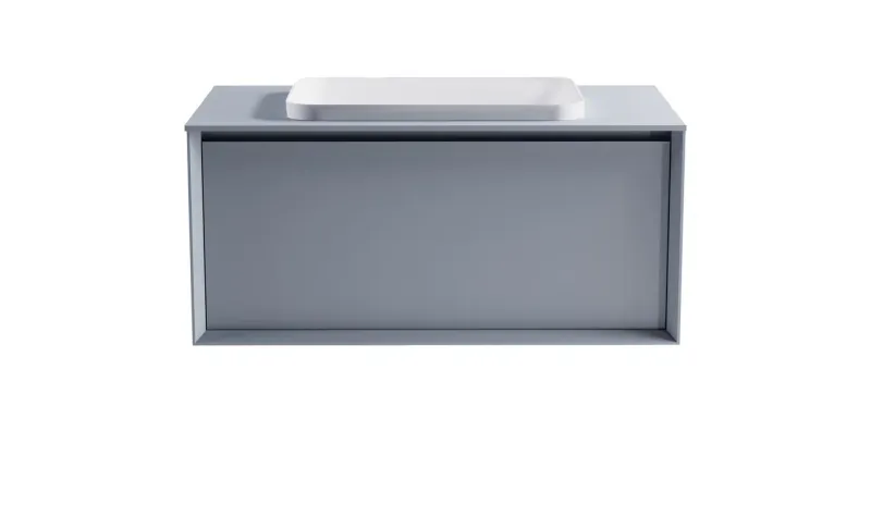 Тумба с раковиной Astra-Form Фрейм 4631177715372 100 см голубой матовый