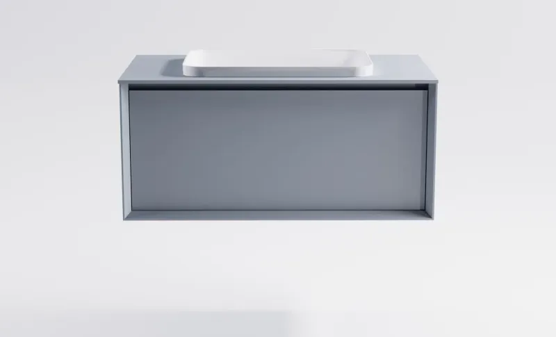 Тумба с раковиной Astra-Form Фрейм 4631177715372 100 см голубой матовый