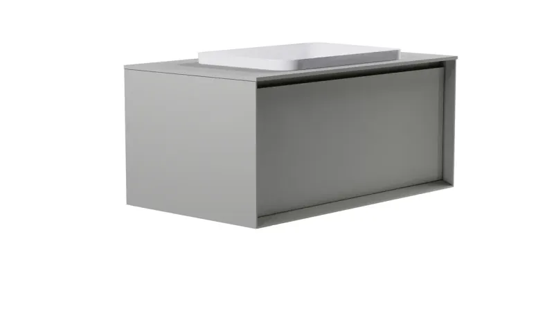 Тумба с раковиной Astra-Form Фрейм 4631177715389 100 см серый матовый