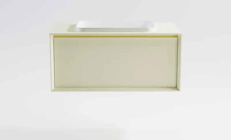 Тумба с раковиной Astra-Form Фрейм 4631177715334 90 см бежевый матовый