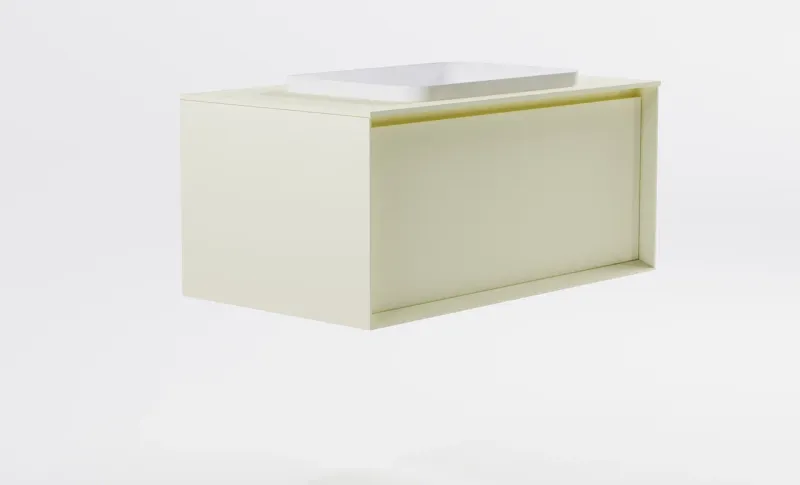 Тумба с раковиной Astra-Form Фрейм 4631177715334 90 см бежевый матовый