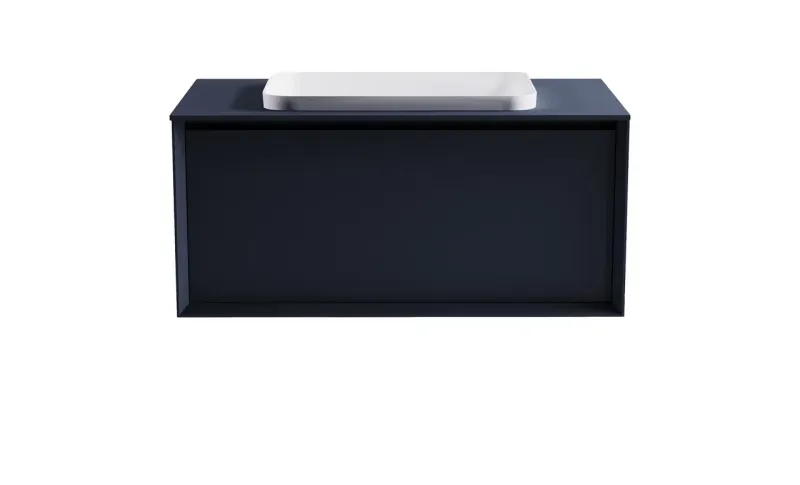 Тумба с раковиной Astra-Form Фрейм 4631177715341 90 см серый матовый