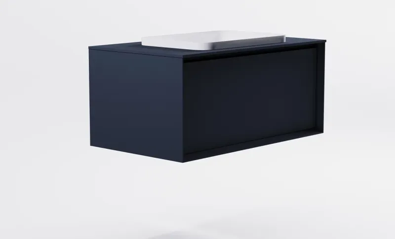 Тумба с раковиной Astra-Form Фрейм 4631177715341 90 см серый матовый