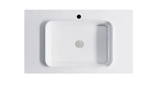 Тумба с раковиной Astra-Form Фрейм 4631177713910 90 см белый матовый