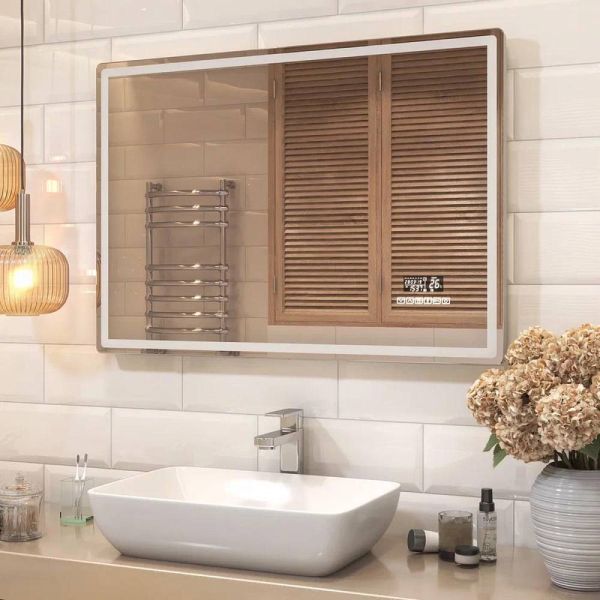 Зеркало с подсветкой Vigo Geometry Media voice 050 100 см