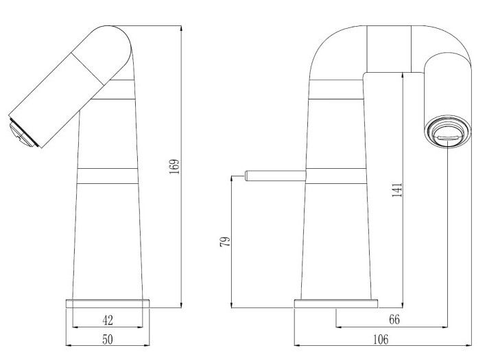 Смеситель для раковины Haiba HB10813 хром