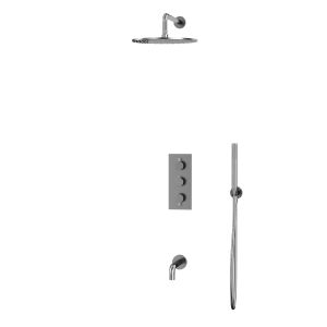 Душевой комплект термостатический WHITECROSS Y YSET11NIB брашированный никель
