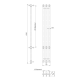 Полотенцесушитель электрический Indigo Гэтсби 3 DG3E120-16BCH 16x120 см чёрный хром