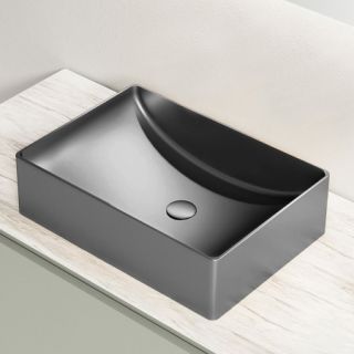 Раковина AltroBagno Futuro 001014 MtGr из нержавеющей стали сталь оружейная Раковина AltroBagno Futuro 001014 MtGr из нержавеющей стали сталь оружейная