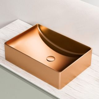 Раковина AltroBagno Futuro 001015 RaSp из нержавеющей стали медь матовая Раковина AltroBagno Futuro 001015 RaSp из нержавеющей стали медь матовая
