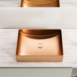 Раковина AltroBagno Futuro 001015 RaSp из нержавеющей стали медь матовая Раковина AltroBagno Futuro 001015 RaSp из нержавеющей стали медь матовая