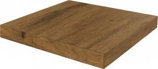 Ступень Kerama Marazzi SG506420R\GCS угловая клееная левая Сальветти бежевый темный 33x33x0,9