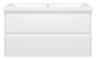 Тумба с раковиной Misty Алиса УТ000011216 белый 98 см