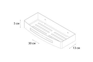Полка FIXSEN Hotel прямоугольная одноэтажная (FX-31003B)