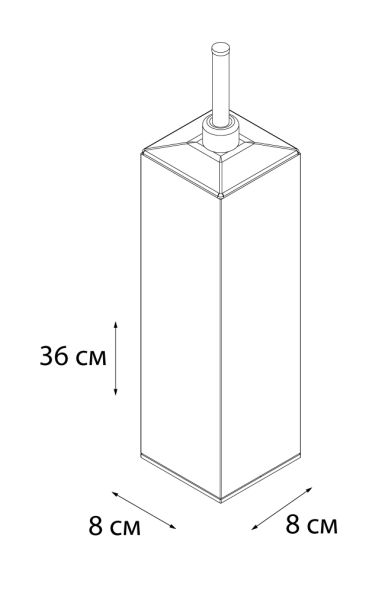 Ёрш FIXSEN Kvadro напольный хромированный квадратный (FX-446)