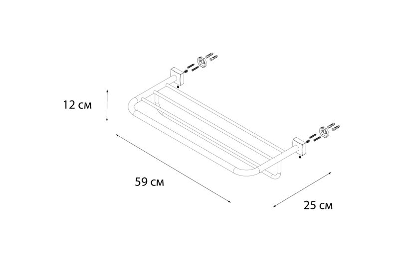 Полка для полотенец FIXSEN Kvadro (FX-61315)