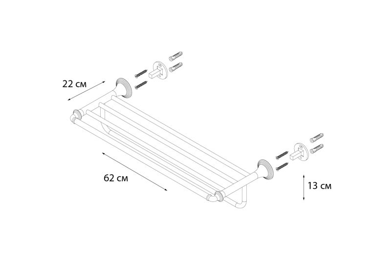 Полка для полотенец FIXSEN Best (FX-71615)