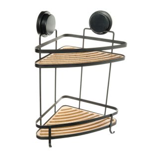 Полка Fixsen угловая двухэтажная черная Magic (FX-920B-2) Полка Fixsen угловая двухэтажная черная Magic (FX-920B-2)