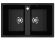 Кухонная мойка Ulgran Classic U-608-344 ультра-чёрный