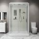 Душевая кабина Niagara Standart ST100/80/15Q 100x80 см профиль белый стекло прозрачное