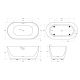 Акриловая ванна BelBagno 150x80 BB413-1500-800 без гидромассажа