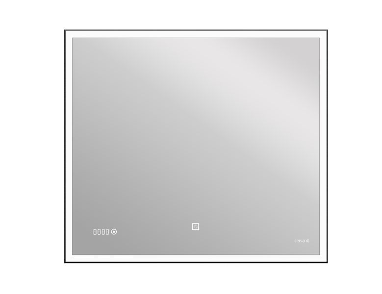 Зеркало Cersanit Design LU-LED011*100-D-OS 100x80 см с часами