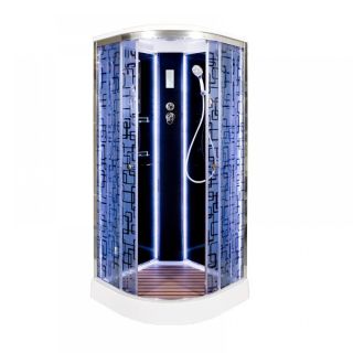Душевая кабина Deto BМ1510 LED BLACK 100х100х220 см Душевая кабина Deto BМ1510 LED BLACK 100х100х220 см