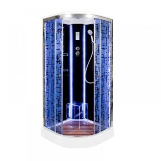 Душевая кабина Deto BМ1510 LED BLACK 100х100х220 см Душевая кабина Deto BМ1510 LED BLACK 100х100х220 см