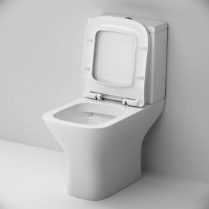 Унитаз напольный AM.PM Gem C908601SC безободковый с сиденьем микролифт белый