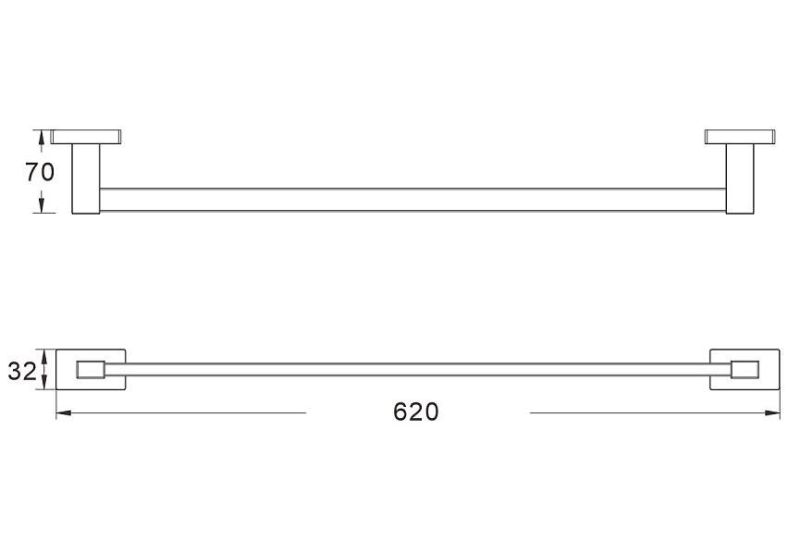 Полотенцедержатель Shevanik SG5617C белый