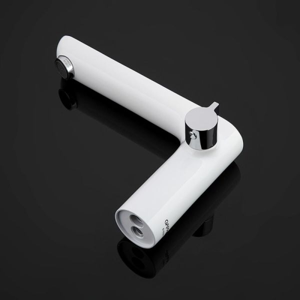 Смеситель на борт ванны Gappo G1148 белый/хром