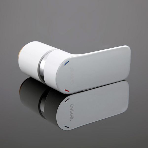 Смеситель на борт ванны Gappo G1148 белый/хром