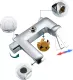 Душевая стойка Gappo G2450-8 хром Душевая стойка Gappo G2450-8 хром