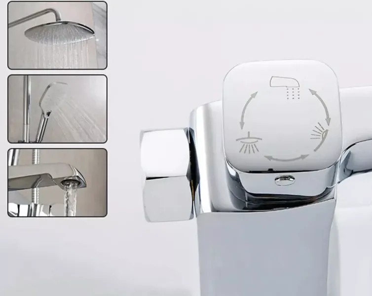 Душевая стойка Gappo G2450-8 хром Душевая стойка Gappo G2450-8 хром