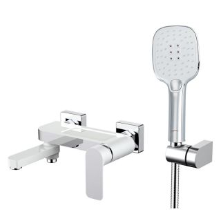 Смеситель для ванны Gappo G3248 белый/хром Смеситель для ванны Gappo G3248 белый/хром