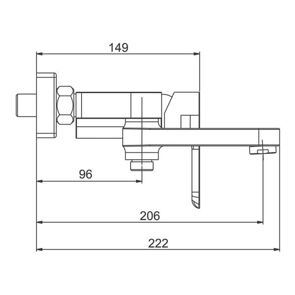 Смеситель для ванны Gappo G3248 белый/хром Смеситель для ванны Gappo G3248 белый/хром