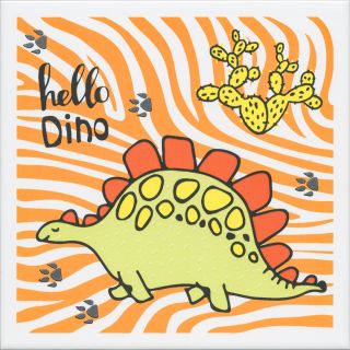 Плитка Kerama Marazzi OP\A227\5009 Декор Динозаврики 2 матовый 20x20x0,69