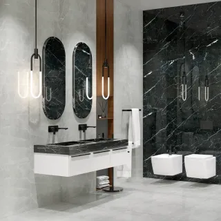 Керамогранит Гранитея Караташ Чёрный G385П60 Gloss 60x60 см полированный