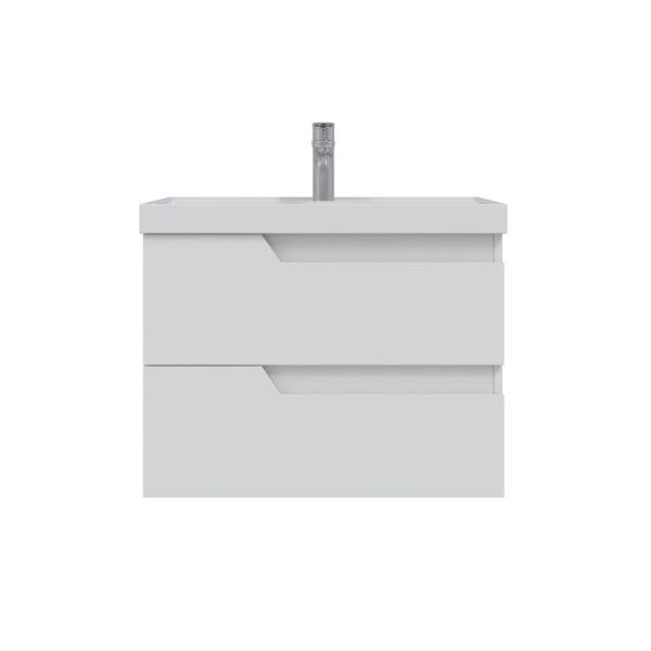 Подвесная тумба под раковину Санта Антарес 700518 70 см белый глянец