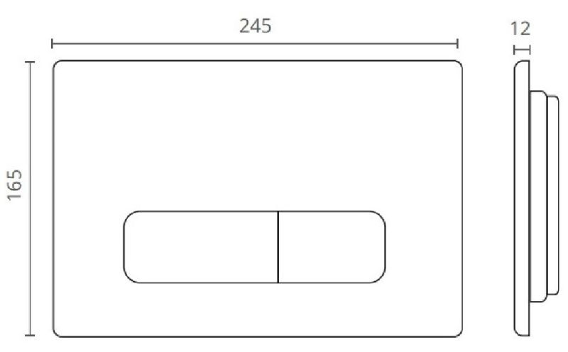 Кнопка смыва Ctesi Keen BK0202100 хром