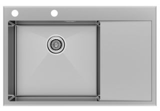 Мойка кухонная Paulmark Kroner-Edge PM777851-BSL брашированная нержавеющая сталь Мойка кухонная Paulmark Kroner-Edge PM777851-BSL брашированная нержавеющая сталь