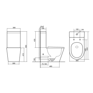Унитаз напольный Triton-Pro Corso CO-3906 Щ0000058219 белый
