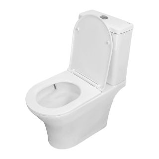 Унитаз-компакт Azario Amadeo AZ-2801-S безободковый торнадо белый