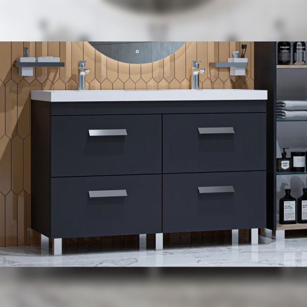 Тумба под раковину напольная Velvex Orlando tn.ORL.CLA.120.4Y графит, 120 см Тумба под раковину напольная Velvex Orlando tn.ORL.CLA.120.4Y графит, 120 см