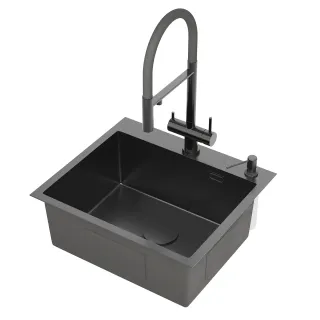 Кухонная мойка Roxenbath Simple 55 560220-55B графит