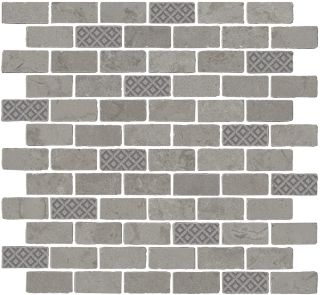 Декор Kerama Marazzi MBD011 Про Лаймстоун Антика 3 мозаичный серый матовый 32x30x0,9