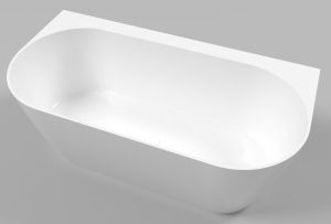 Ванна из искусственного камня Whitecross Pearl B 0215.155078.100 155x78см белый глянец