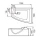 Акриловая ванна Gemy G9056 B R 170x130x75 Акриловая ванна Gemy G9056 B R 170x130x75