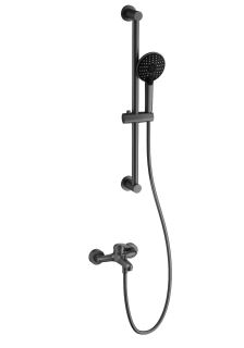 Смеситель для ванны с душевым гарнитуром Wonzon & Woghand WW-4560-BGG тёмный графит Смеситель для ванны с душевым гарнитуром Wonzon & Woghand WW-4560-BGG тёмный графит